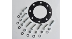 6" SES valve bolt pack No.15 c/w 8 x M20x70 bzp set screw, nut,washer & 6"PN16 full faced rubber gasket